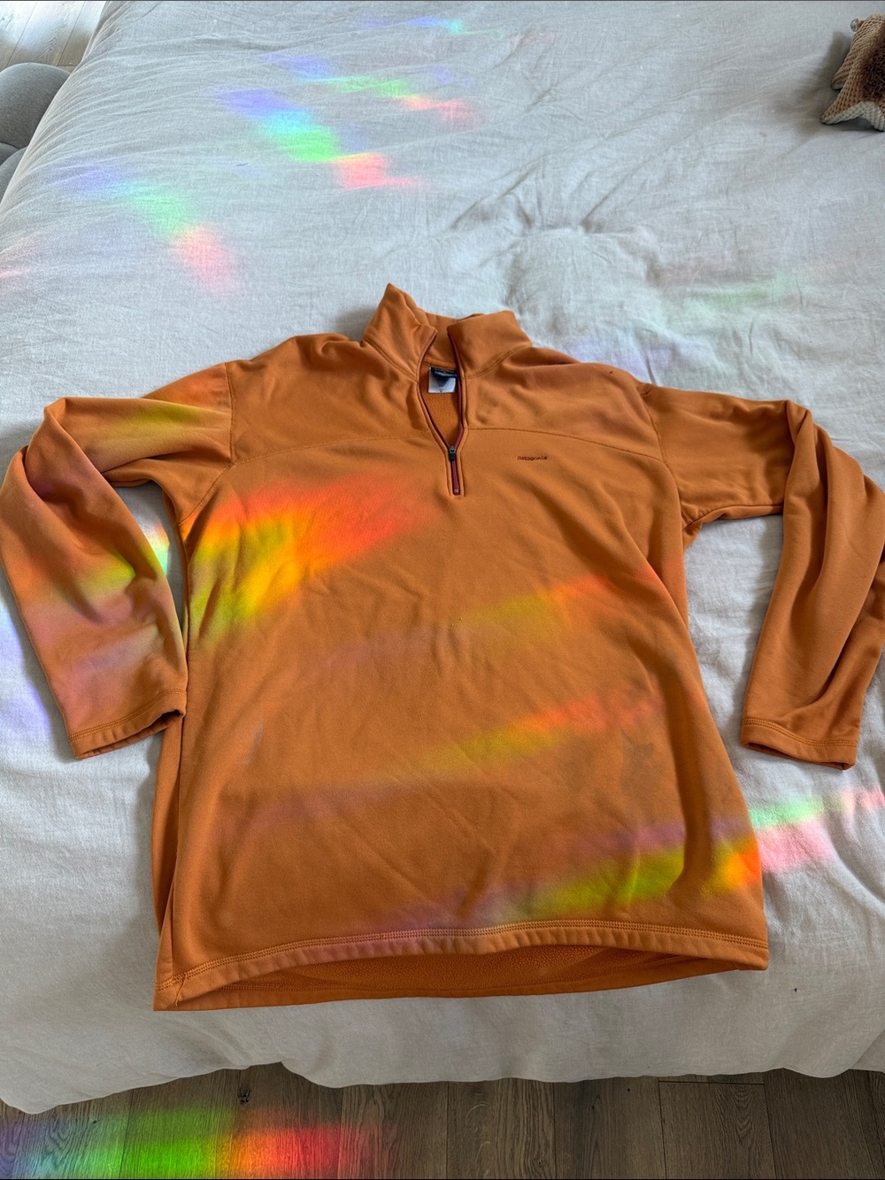 Patagonia Orange Quarter-Zip Pullover